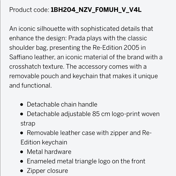 Prada Re-Edition 2005 Saffiano Leather Bag - Picture 9 of 9